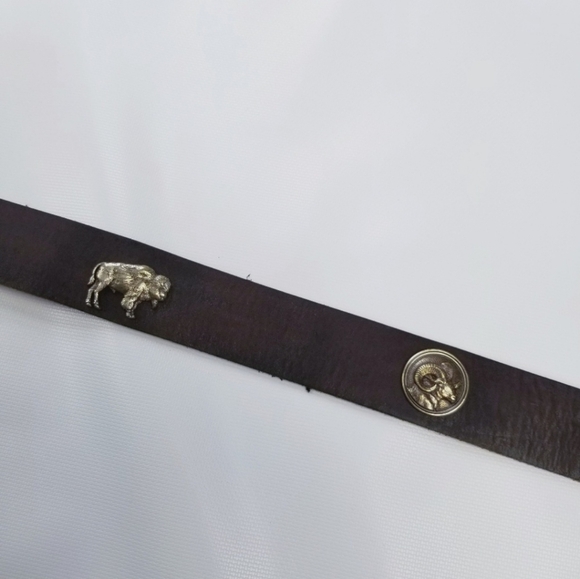 Genuine Leather Solid Brass Belt Horse Ram main image 6